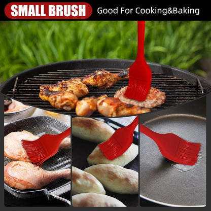 Meat Injector Syringe Marinade Injector for BBQ Grill, Premium Portable Turkey Injector Kit for Smoker,Marinades Injector for Meats with 1Oz Large Capacity 1 Brush Easy to Use & Clean Red