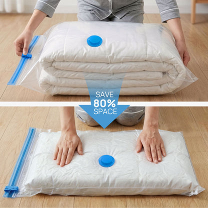 Vacuum Storage Bags, 10 Pack Large Vacuum Seal Bags for Clothing, Bedding, Comforters, Blankets & Pillows, Home Storage and Travel (24 X 32 Inches)