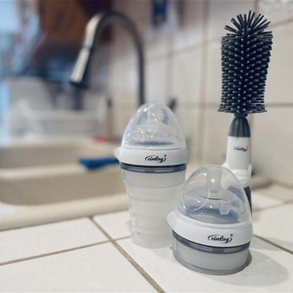 Soap Dispensing Brush Cleaner for Baby Bottles