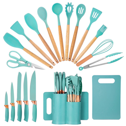 19Pcs Silicone Kitchen Utensil Set