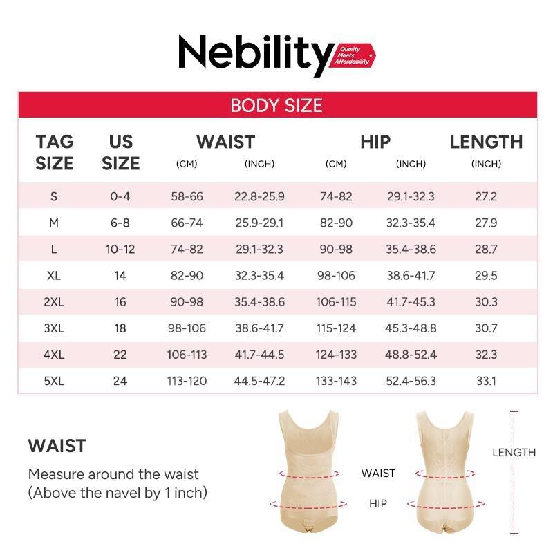 [MAX] Nebility Women'S Clothing Mesh Breathable Basic Faja Shapewear, Minimalist Comfort Sleeveless Tops High Waist Compression Womenswear #Tiktokshopbacktoschool