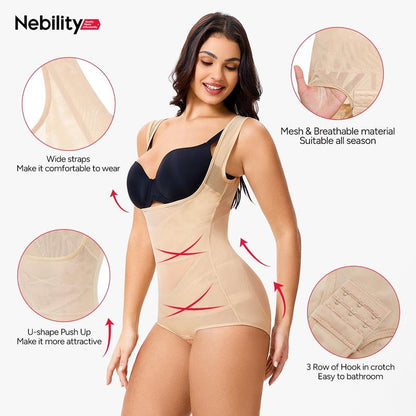 [MAX] Nebility Women'S Clothing Mesh Breathable Basic Faja Shapewear, Minimalist Comfort Sleeveless Tops High Waist Compression Womenswear #Tiktokshopbacktoschool