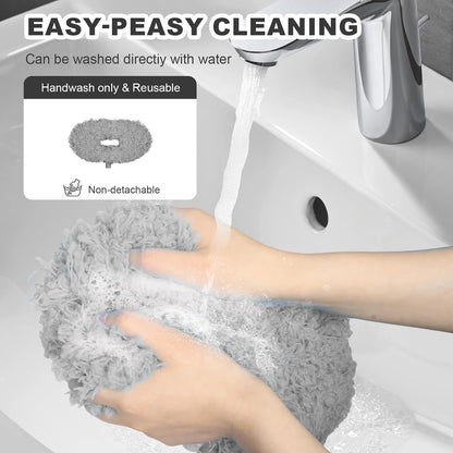 2PCS Ceiling Fan Cleaner Duster, Adjustable Microfiber Duster, Gray