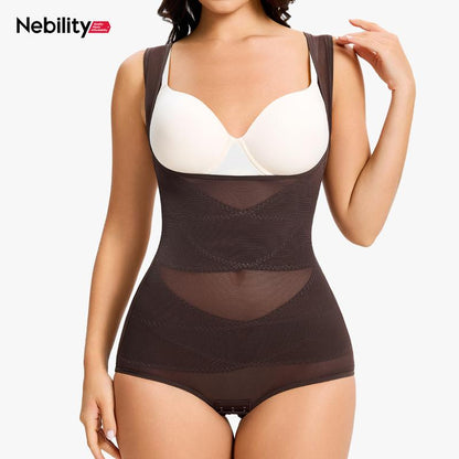 [MAX] Nebility Women'S Clothing Mesh Breathable Basic Faja Shapewear, Minimalist Comfort Sleeveless Tops High Waist Compression Womenswear #Tiktokshopbacktoschool