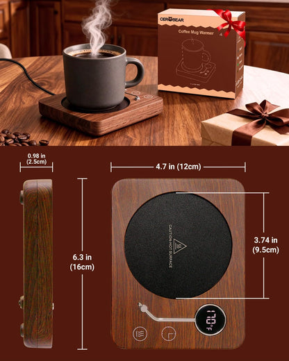 Coffee Mug Warmer,  Mug Warmer for Desk 3 Temperature Control 130℉/150℉/170℉, Cup Warmer with Auto Shut off for Coffee Milk Tea Beverage