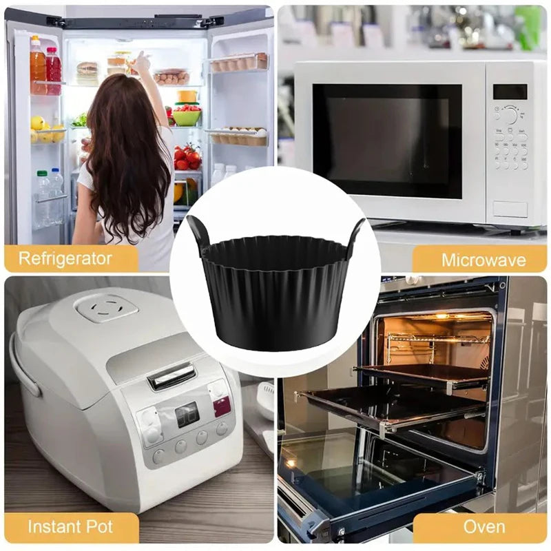 4Pcs Silicone Egg Poacher Cups Air Fryer Egg Boiler Mold Air Fryer Egg Poacher Cooking Baking Cups Egg Cupcake Pudding Mould