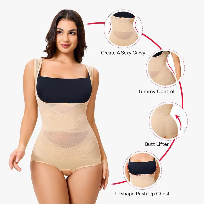 [MAX] Nebility Women'S Clothing Mesh Breathable Basic Faja Shapewear, Minimalist Comfort Sleeveless Tops High Waist Compression Womenswear #Tiktokshopbacktoschool
