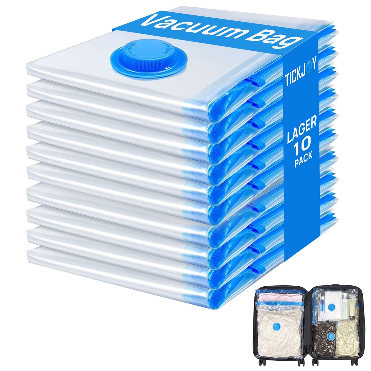 10 Pack Large Vacuum Storage Bags