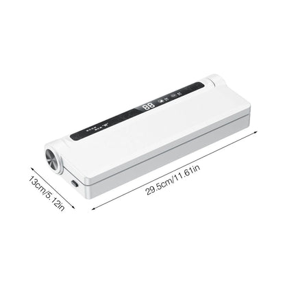Portable Vacuum Sealer, Bag Sealer, Food Saver Vacuum Sealer Machine, Automatic Food Sealing for Dry & Wet Foods, Compact Automatic Vacuum Sealing Machine 11.6X5.12 Inch (1Pcs)