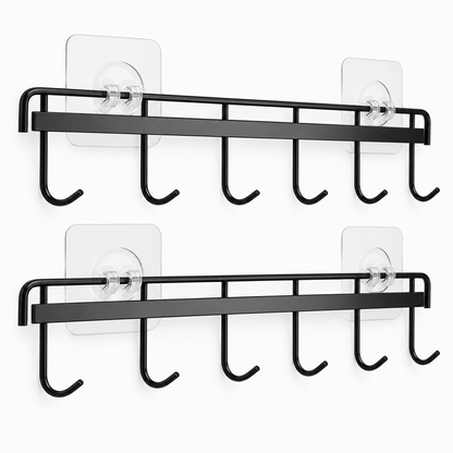 Adhesive Wall Hooks Rack