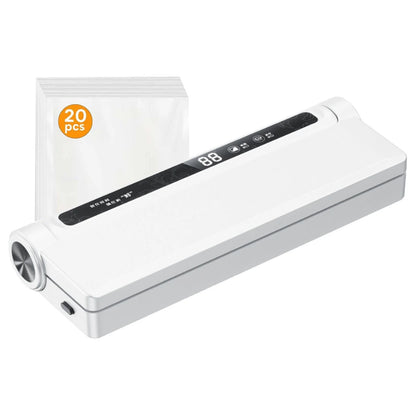 Portable Vacuum Sealer, Bag Sealer, Food Saver Vacuum Sealer Machine, Automatic Food Sealing for Dry & Wet Foods, Compact Automatic Vacuum Sealing Machine 11.6X5.12 Inch (1Pcs)