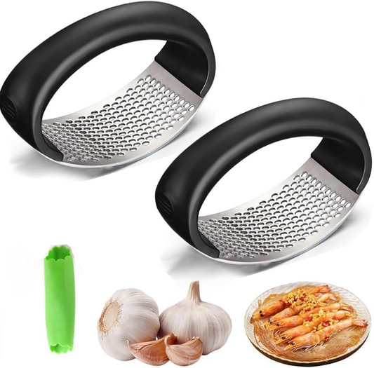 Stainless Steel Garlic Press Rocker Crusher