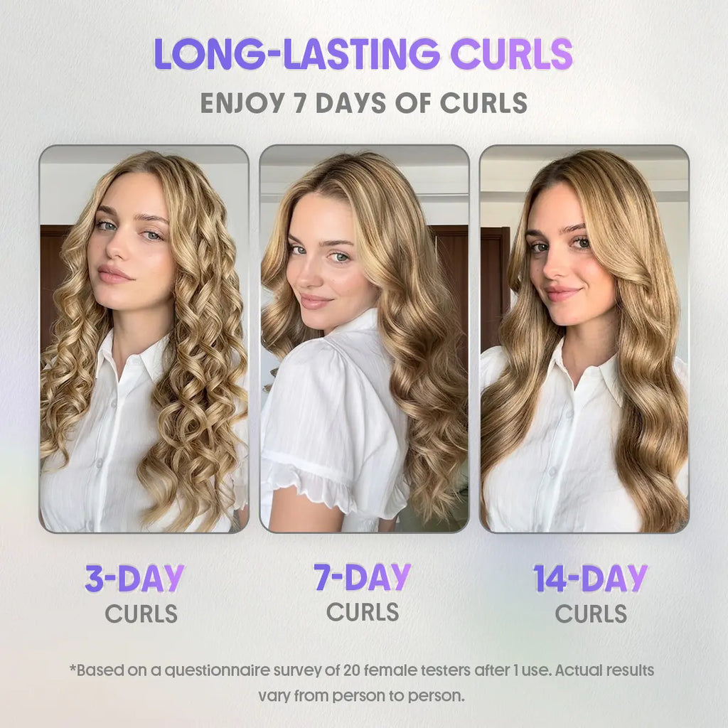 SHEGLAM HAIR One Touch Airflow Styler Pro-Silver Purple,Cool Air Auto-Rotating Curling Iron,5 Min Quick Styling,360° Cooling Airflow One Touch Operation Long-Lasting Results,5 Temps & Anti-Scald,Auto Off-Long Hair & All Hair Types- US Plug-Coachella