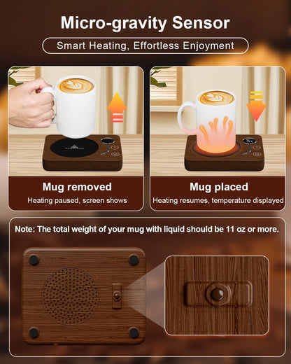 Coffee Mug Warmer,  Mug Warmer for Desk 3 Temperature Control 130℉/150℉/170℉, Cup Warmer with Auto Shut off for Coffee Milk Tea Beverage